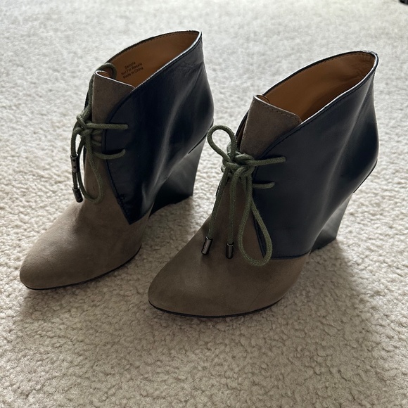 Coach Wedge Laced Ankle Booties - Picture 2 of 7